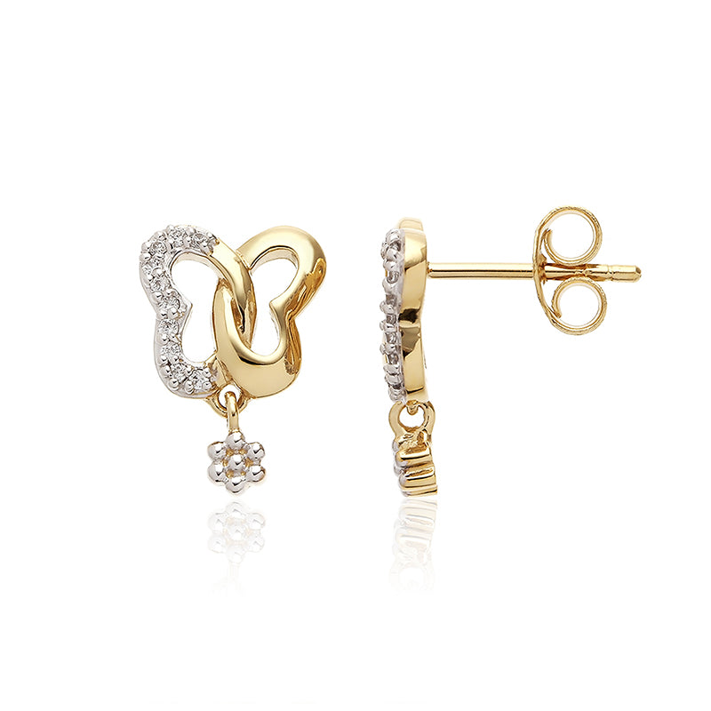 🦋 “Eternal Grace Butterfly Stud Earrings” – Vermeil