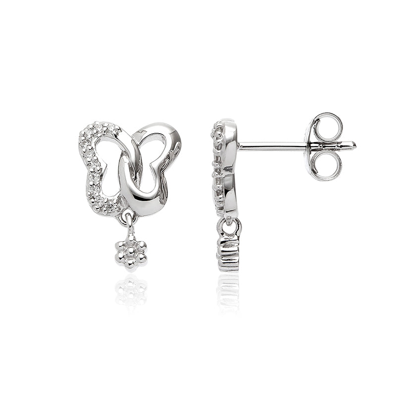 🦋 “Eternal Grace Butterfly Stud Earrings” – Sterling Silver