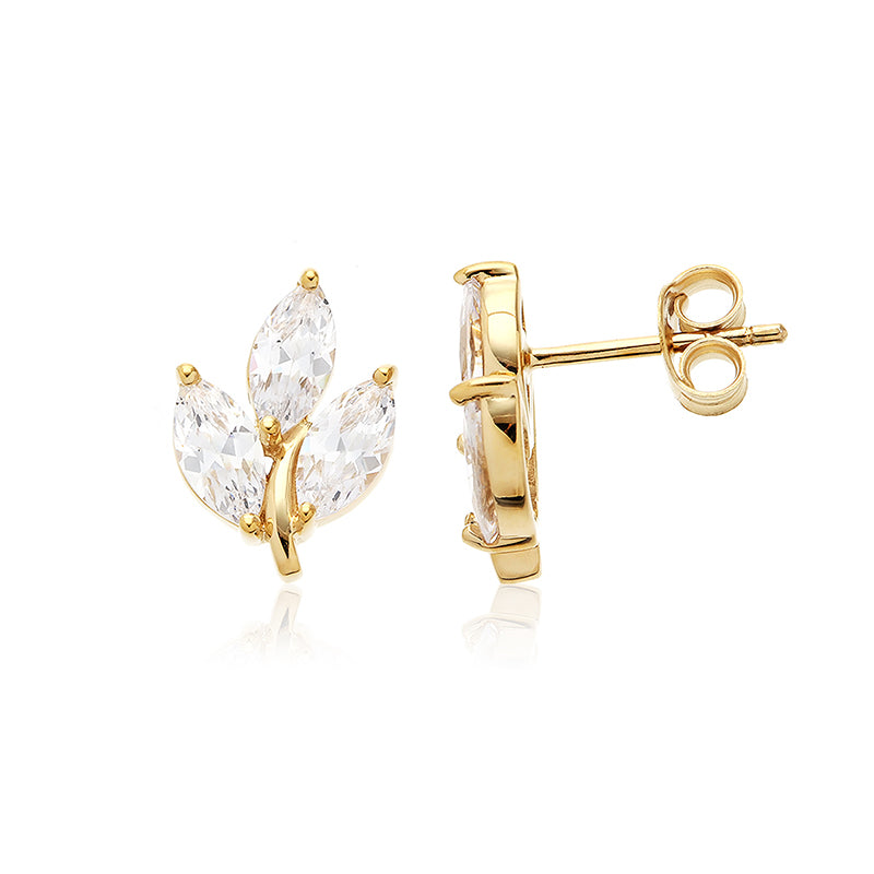 ✨Nova Bloom Stud Earrings –Gold Plated