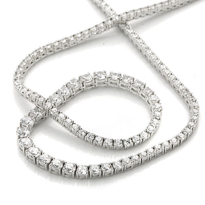 Cabochon Classic Tennis Necklace