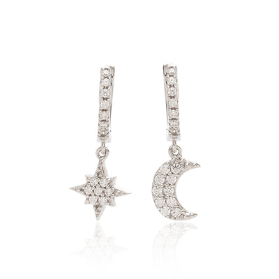 Cabochon Stars Earrings