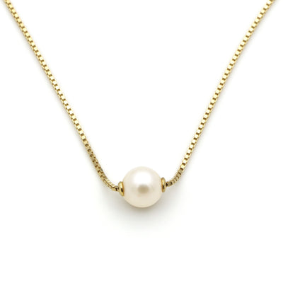 Cabochon bespoke pearl gold